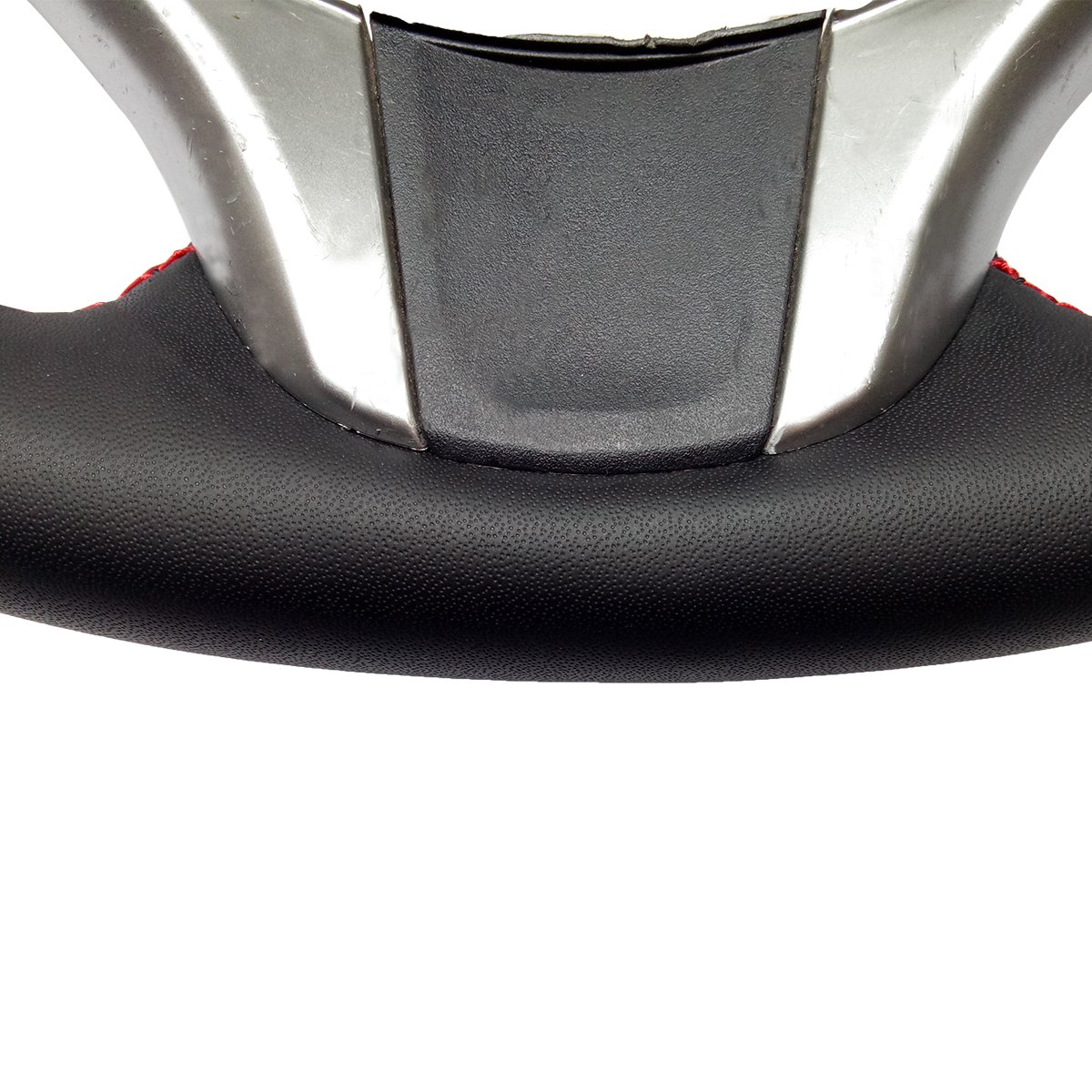 Loncky Auto Custom Fit OEM Black Genuine Leather Steering Wheel Covers